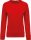 Női raglános organikus környakas pulóver, Kariban KA481, Red-XL