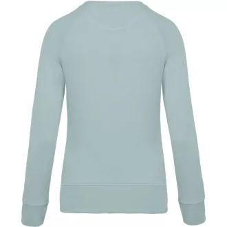   Női raglános organikus környakas pulóver, Kariban KA481, Snow Grey-XS