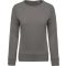 Női raglános organikus környakas pulóver, Kariban KA481, Storm Grey-2XL