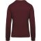 Női raglános organikus környakas pulóver, Kariban KA481, Wine Heather-2XL