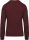 Női raglános organikus környakas pulóver, Kariban KA481, Wine Heather-XS