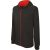 Gyermek cipzáras pulóver bélelt kontrasztos kapucnival, Kariban KA486, Black/Red-6/8