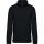 Férfi galléros 1/4 cipzáros pulóver, Kariban KA487, Black-XL