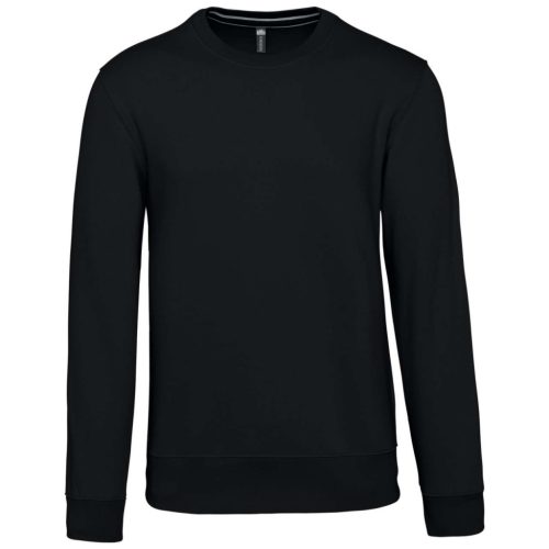 Férfi vastag környakas pulóver, Kariban KA488, Black-4XL