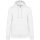 Férfi vastag kapucnis pulóver, Kariban KA489, White-XS