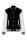 Uniszex  vastag patentos pulóver, Kariban KA497, Black/White-XS