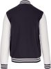 Gyermek patentos dzseki csíkos szélekkel, Kariban KA498, Navy/White-8/10