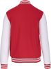 Gyermek patentos dzseki csíkos szélekkel, Kariban KA498, Red/White-8/10