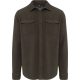 Férfi polár felső sherpa béléssel, Kariban KA582, Dark Khaki/Storm Grey-2XL