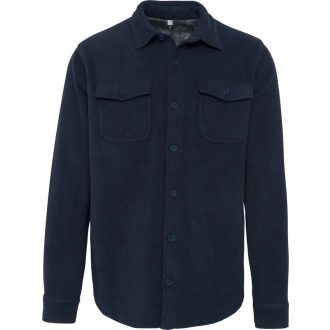   Férfi polár felső sherpa béléssel, Kariban KA582, Navy/Storm Grey-S