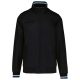 Uniszex  férfi dzseki, hálós béléssel, Kariban KA609, Black/White/Blue-XL