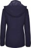Női levehető kapucnis bélelt kabát, Kariban KA6108, Navy-3XL