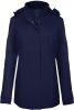 Női levehető kapucnis bélelt kabát, Kariban KA6108, Navy-3XL