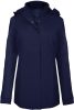 Női levehető kapucnis bélelt kabát, Kariban KA6108, Navy-XS