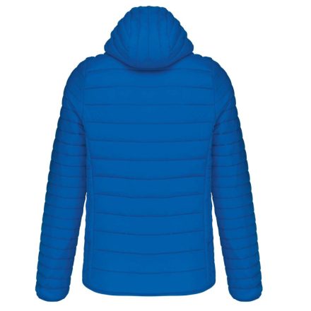 Férfi meleg és ultrakönnyű kapucnis bélelt kabát , Kariban KA6110, Light Royal Blue-M