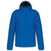 Férfi meleg és ultrakönnyű kapucnis bélelt kabát , Kariban KA6110, Light Royal Blue-M