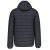 Férfi meleg és ultrakönnyű kapucnis bélelt kabát , Kariban KA6110, Marl Dark Grey-S