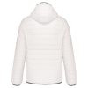 Férfi meleg és ultrakönnyű kapucnis bélelt kabát , Kariban KA6110, White-S
