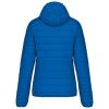 Női kapucnis bélelt meleg és ultrakönnyű kabát , Kariban KA6111, Light Royal Blue-S