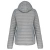 Női kapucnis bélelt meleg és ultrakönnyű kabát , Kariban KA6111, Marl Silver-2XL