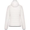Női kapucnis bélelt meleg és ultrakönnyű kabát , Kariban KA6111, White-L