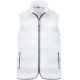 Uniszex  bélelt mellény, cipzáras, Kariban KA6116, White-M