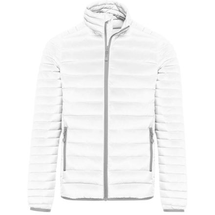 Férfi bélelt meleg és ultrakönnyű kabát , Kariban KA6120, White-XL