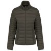 Női bélelt meleg és ultrakönnyű kabát , Kariban KA6121, Dark Khaki-XL