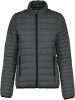 Női bélelt meleg és ultrakönnyű kabát , Kariban KA6121, Marl Dark Grey-XS