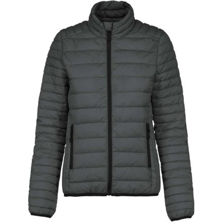 Női bélelt meleg és ultrakönnyű kabát , Kariban KA6121, Marl Dark Grey-XS