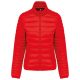 Női bélelt meleg és ultrakönnyű kabát , Kariban KA6121, Red-2XL