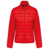Női bélelt meleg és ultrakönnyű kabát , Kariban KA6121, Red-XS