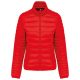 Női bélelt meleg és ultrakönnyű kabát , Kariban KA6121, Red-XS