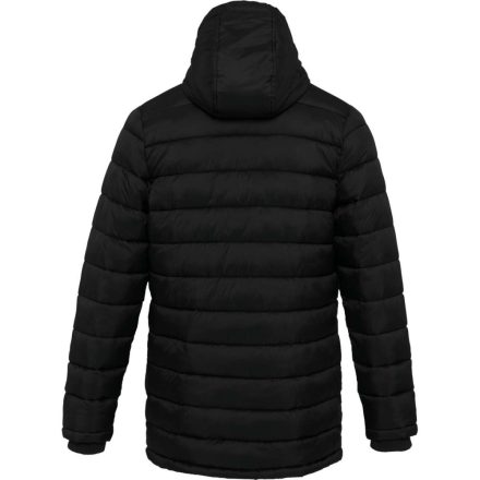 Férfi kapucnis steppelt kabát, Kariban KA6128, Black-2XL
