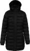Női kapucnis steppelt kabát, Kariban KA6129, Black-L