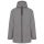 Uniszex kapucnis kabát, mikropolár béléssel, Kariban KA6153, Silver-4XL