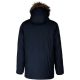 Férfi téli kapucnis bélelt kabát, Kariban KA621, Navy-4XL