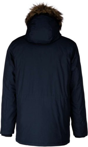 Férfi téli kapucnis bélelt kabát, Kariban KA621, Navy-S