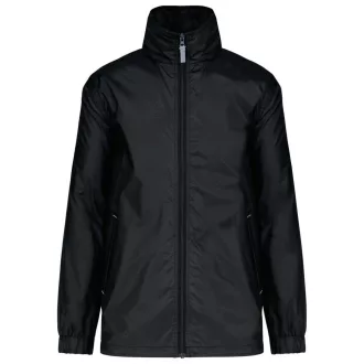   Uniszex rejtett kapucnis széldzseki hálós béléssel, Kariban KA632, Black-2XL