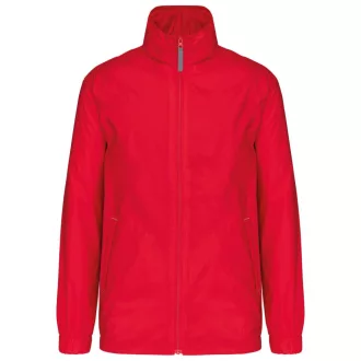   Uniszex rejtett kapucnis széldzseki hálós béléssel, Kariban KA632, Red-2XL