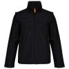 Uniszex levehető ujjú bélelt kabát, Kariban KA639, Black/Orange-3XL