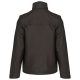 Uniszex levehető ujjú bélelt kabát, Kariban KA639, Dark Grey/Orange-S