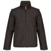 Uniszex levehető ujjú bélelt kabát, Kariban KA639, Dark Grey/Orange-S