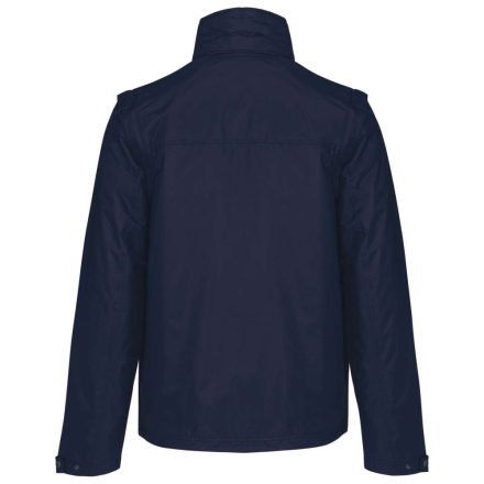 Uniszex levehető ujjú bélelt kabát, Kariban KA639, Navy/Grey-2XL