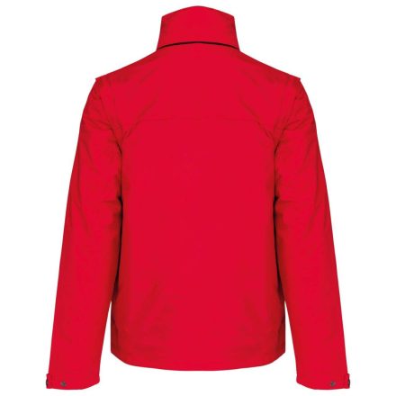 Uniszex levehető ujjú bélelt kabát, Kariban KA639, Red/Black-2XL