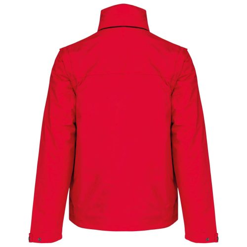 Uniszex levehető ujjú bélelt kabát, Kariban KA639, Red/Black-3XL