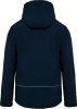 Férfi kapucnis, bélelt softshell kabát, Kariban KA650, Navy-XL