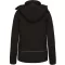 Női kapucnis, bélelt softshell kabát, Kariban KA651, Black-2XL