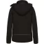 Női kapucnis, bélelt softshell kabát, Kariban KA651, Black-L