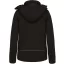 Női kapucnis, bélelt softshell kabát, Kariban KA651, Black-XS
